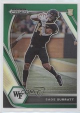 2021 Panini Prizm Draft Picks Green Prizm Sage Surratt #134 0q1p