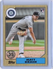 2022 Topps Update Matt Brash 1987 Throwback #87TBU-43 Seattle Mariners