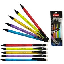 MECHANICAL PENCILS 0.7mm Lead Rubber Tipped Propelling Pencil School Office Pack