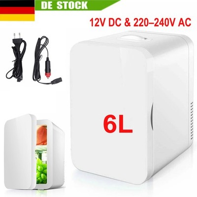 . Kühlbox 6L Mini Kühlschrank Auto Camping 12V DC & 220-240V AC