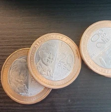 2020 PHILIPPINES 20 Piso New Generation Bimetallic Coin Circ Free Ship #160