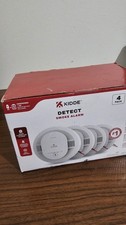 Kidde Detect Smoke Alarm 4 Pack Hardwired Interconnected w/ Backup