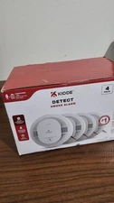 Kidde Detect Smoke Alarm 4 Pack Hardwired Interconnected w/ Backup