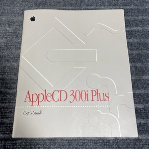 Vintage AppleCD 300i Plus User's Guide 1994 030-6133A Apple CD-ROM Drive Manual