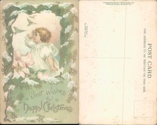 Christmas greeting with child Stewart Woolf Holiday Children Infants Floral