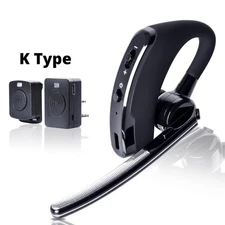 PTT Wireless Bluetooth Earphone For Baofeng Walkie Talkie Two Way Radio K Port