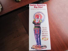 NATIVE AMERICAN INDIAN BIG CHIEF FIGURE 10" TALL ATLANTIS MODEL KIT  1/8 SCALE