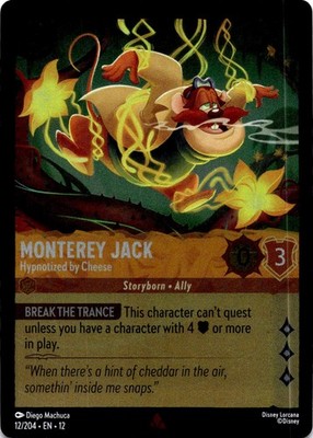 Monterey Jack - Hypnotized by Cheese NM (Foil) Rare Wilds Unknown Lorcana
