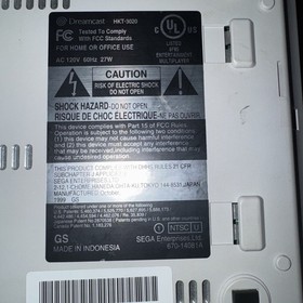 Sega Dreamcast Video Game Console White