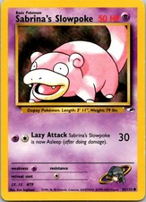 Sabrina's Slowpoke 95/132 Common Gym Heroes Pokemon Unlimited Moderately Played