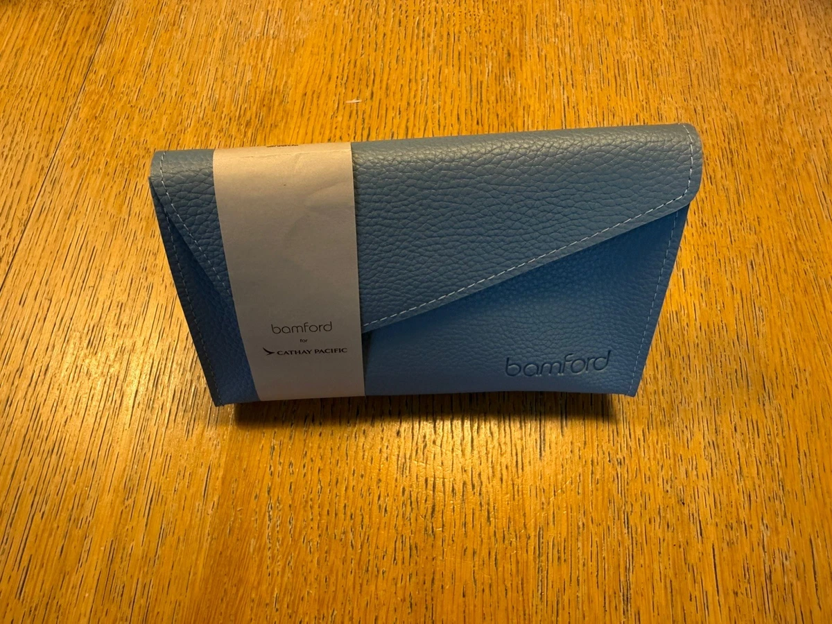 Cathay Pacific Business Class Amenity Kit by Bamford - Light Blue clutch bag