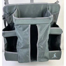 Happy Everything Storage Organizer Gray Hanging Tote Bin Multi-Compartment Bag