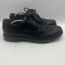 Clarks Curington Wing Shoes Men’s Black Leather Smart Non-Slip Brogue UK 10 G