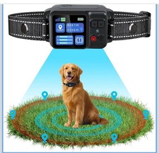 GPS Wireless Dog Fence, Waterproof Electric Collar, 3 Modes, 2200yd Range