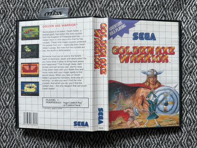 Master System GOLDEN AXE WARRIOR Authentic Cart Sega PAL REGION FREE
