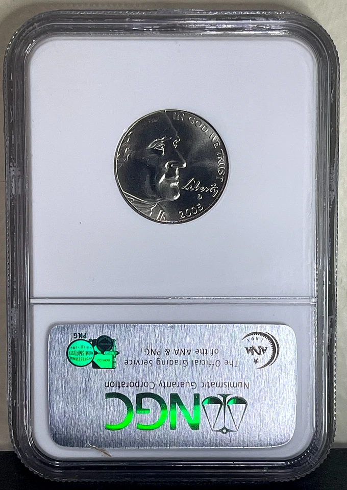 2005-D SMS OCEAN VIEW Jefferson Nickel 5C NGC MS67 - Image 2 of 2