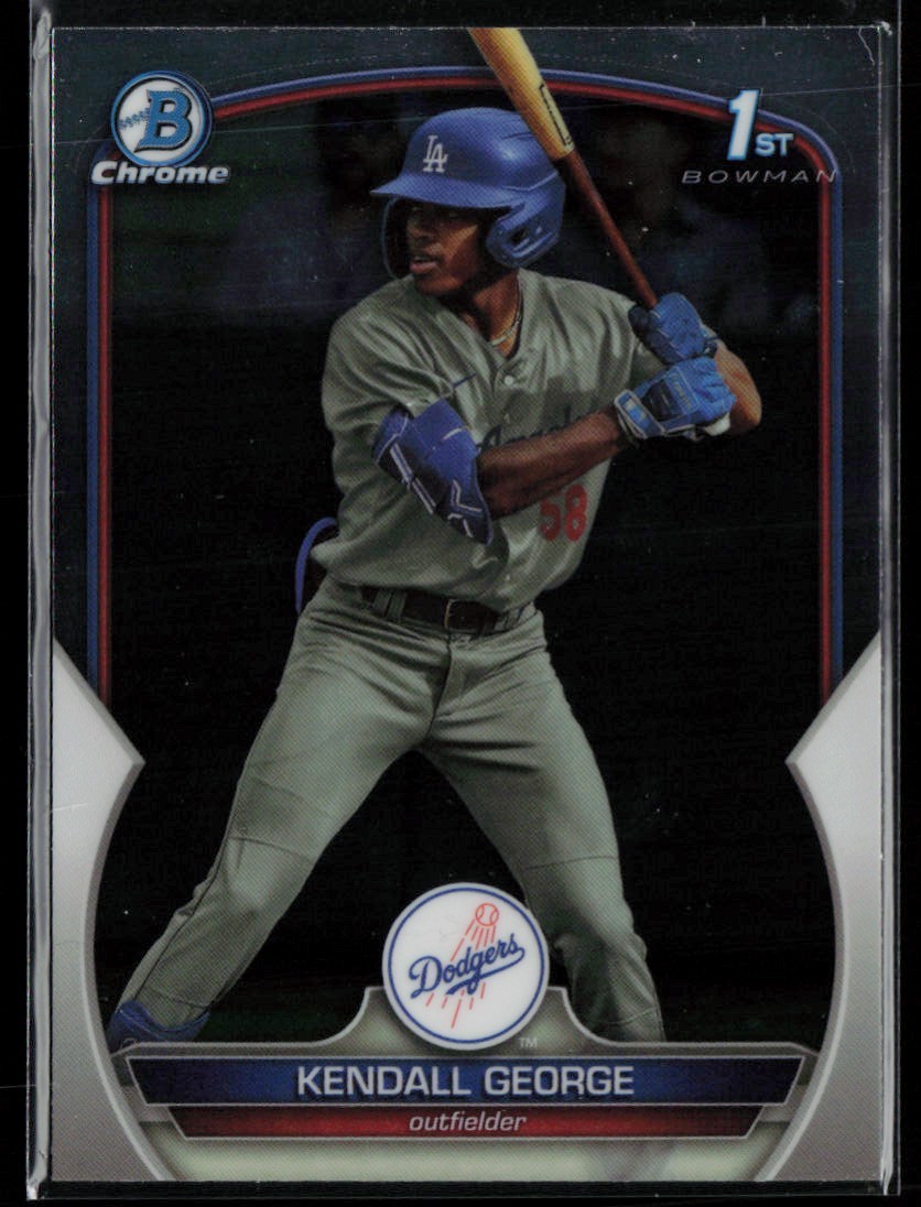2023 BOWMAN DRAFT CHROME KENDALL GEORGE RC LOS ANGELES DODGERS #BDC-190 BASE