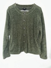 ALPS Women’s Moss Green Cardigan Fuzzy Sweater EUC Size XL