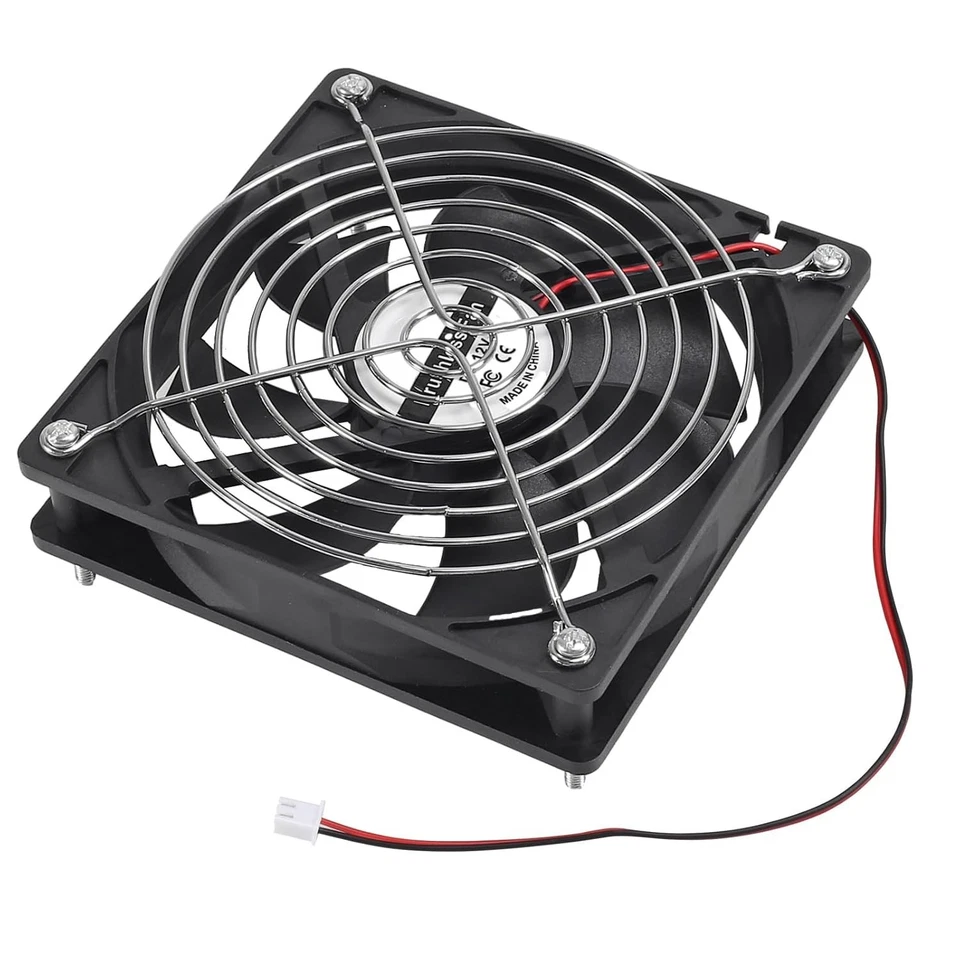 2Pcs 12025 120Mm X 25Mm 12V 5 Inch Dual Ball Bearings Brushless Fan 2Pin DC Cool - Image 4 of 4
