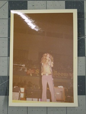 vtg candid photo 1971 Led Zeppelin concert - Chicago Robert Plant