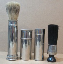 1920's Vintage WARNER FOUNTAIN SHAVING BRUSH Cream STICK, WHITING-ADAMS VULCAN 1