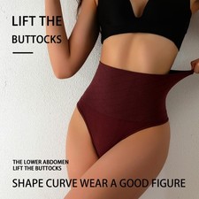 Womens Seamless High Waisted Thong Panties in Large Size for All Seasons