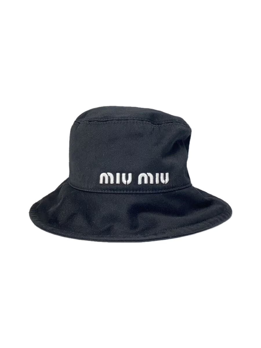 ※mumiページ MIU MIU Bucket Hat -- Cotton Black Men's 5HC196 2DOQ | eBay