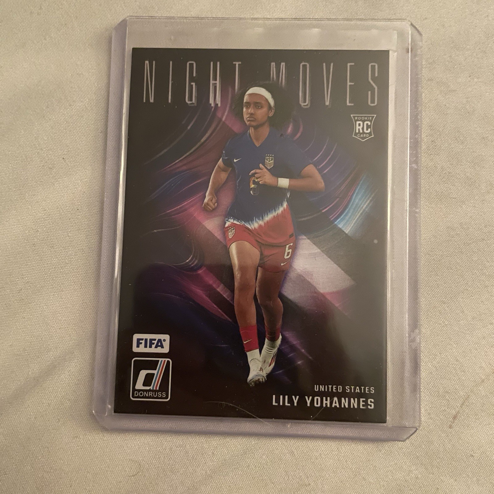 2024-25 DONRUSS FIFA LILY YOHANNES NIGHT MOVES RC CASE HIT SSP USA NATIONAL TEAM