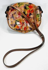 Patricia Nash Chania Leather Crossbody Bag Rainforest Floral