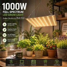 1000W Grow Light Full Spectrum for Indoor Plants Herbs Flowers Vegetables LED