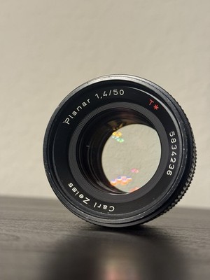 Contax Carl Zeiss Planar 50mm F1.4 T* AEJ C/Y Mount Lens CLEAN