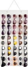 Sunglasses Storage Organizer, 25 Slot Wall Pocket Mounted by Sunglasses, Hanging