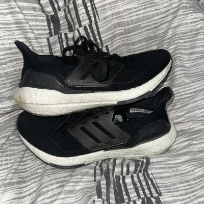 Adidas Shoes Women's Size 8 Ultraboost 21 Running Sneaker Black Cushioned