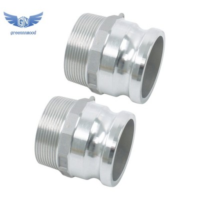 2Pcs Aluminum Cam lock Fittings 3'' Part F Cam & Groove Hose Fittings Coupling