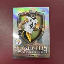 2025 Topps Chrome Troy Polamalu Legends of The Gridiron Refractor