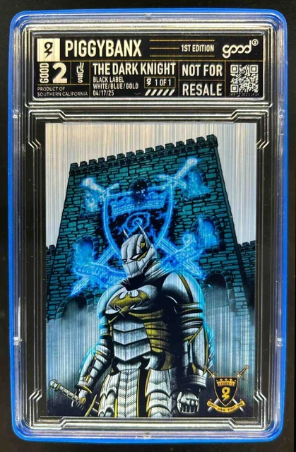 PiggyBanx The Dark Knight Black Label Platinum Variant #1/1 Piggy Banx