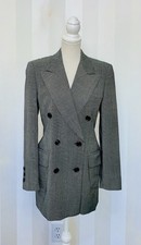 Escada By Margaretha Ley Black and White Blazer Size 38 Made in Germany