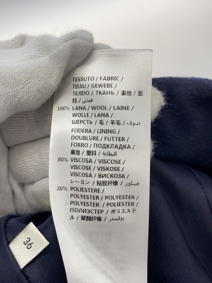 ALTRA GUCCI altro cappotto 36 lana blu navy tinta unita 455739