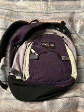 Jansport Lg Back Pack 20 X 17 Inch 4 Zip Sections Purple