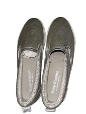 Juicy Couture JC Charmed Silver Glitter Shoes Size 8