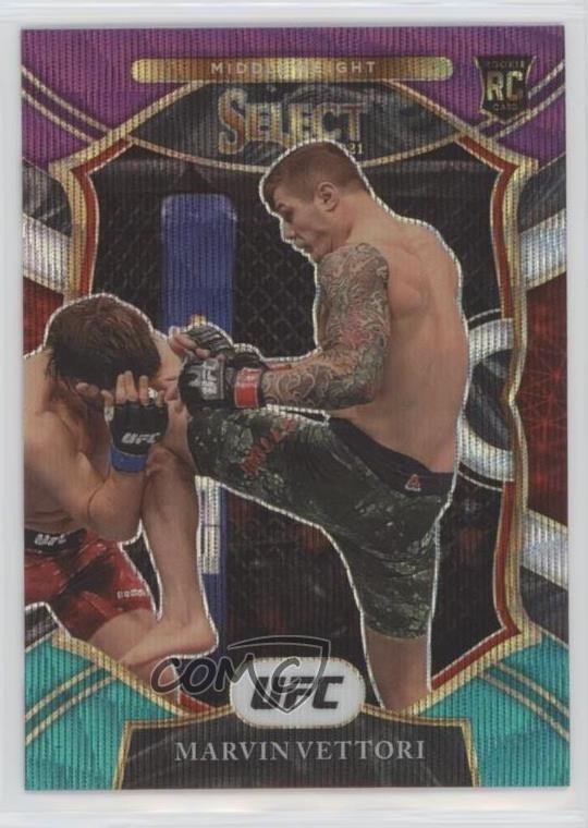 2021 Panini Select UFC Concourse Tri-Color Prizm Marvin Vettori #87 1b8