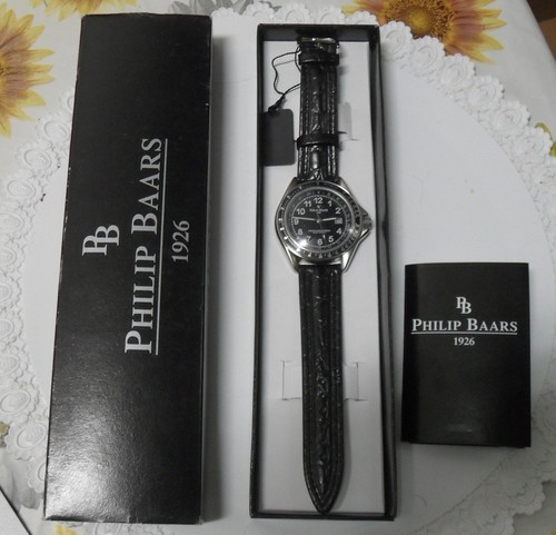 OROLOGIO PHILIP BAARS 1926 - NERO PELLE COLLEZIONE BY IMA SAF | eBay