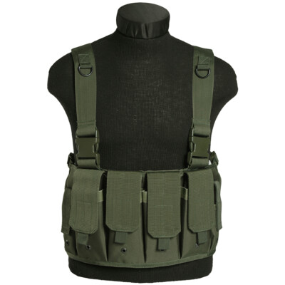 Veste Tactique Mil-Tec MOLLE – Transporteur, Militaire, Airsoft – Olive