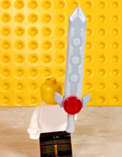 LEGO Castle Warrior Knight WEAPON LONG SWORD Jewel Hilt Battle Blade Minifigure