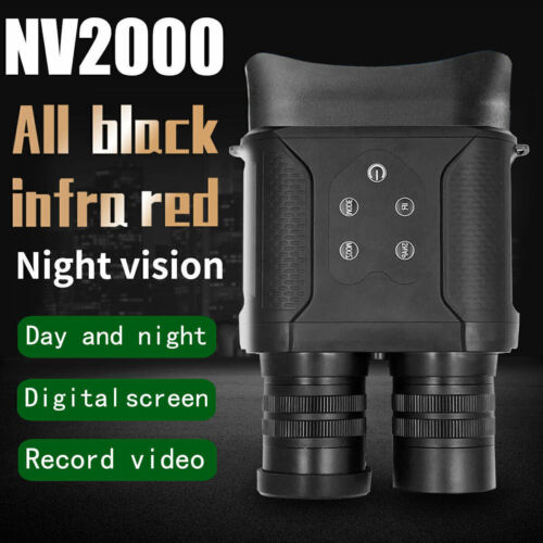 NV2000 1080P HD Binoculars Infrared Night Vision Video Hunting Camera 6X Zoom