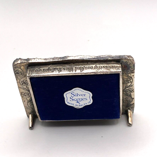 Silver Scenes silver plated miniature photo frame boxed 1994 Holds 3.5cm x 4.5cm - Picture 4 of 22