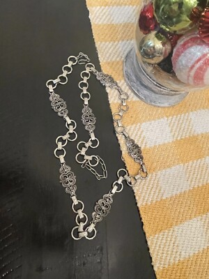 Silver Chain Belt Hollycraft brand Vintage Extremely Rare  display picture 3