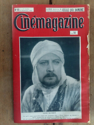CINEMAGAZINE n°49 Léon MATHOT Germaine ROUER 1927 | eBay