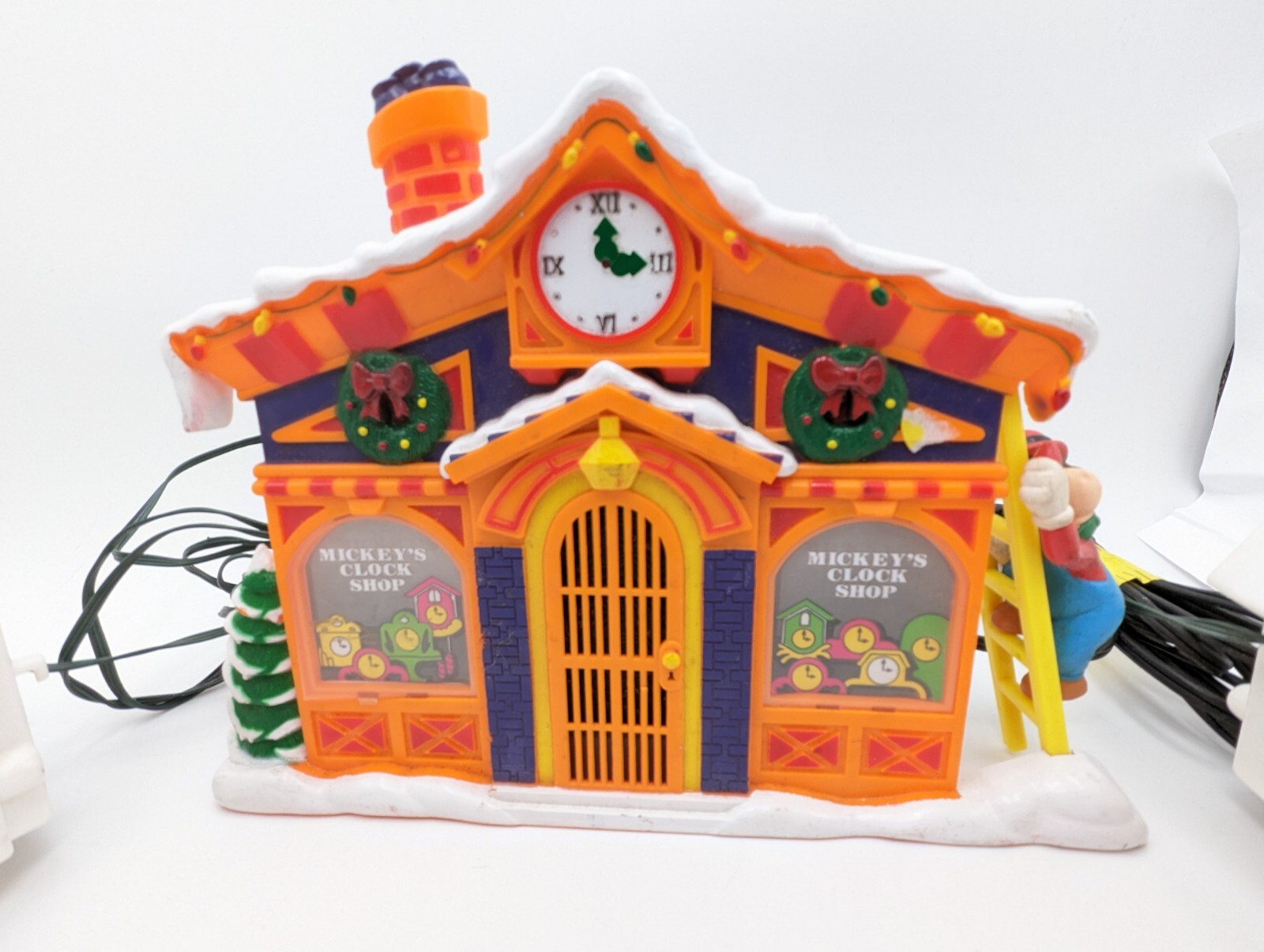 For PARTS/REPAIR 1993 Mr Christmas Mickey's Clock Shop Music Animated