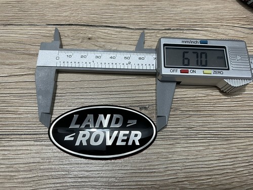 Kit 4 Stemmi Ovali Land Rover Ant. Post. E Laterali Per Discovery Sport Neri - Foto 3 di 5